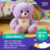Glow Bear - Light Up Stuffed Animal with Voice Recording, Night Light & Pre-Loaded Stories. LED Interactive Plush, Baby & Toddler Early Learning Educational Toy (Brown)