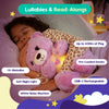 Glow Bear - Light Up Stuffed Animal with Voice Recording, Night Light & Pre-Loaded Stories. LED Interactive Plush, Baby & Toddler Early Learning Educational Toy (Brown)