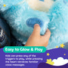 Glow Bear - Light Up Stuffed Animal with Voice Recording, Night Light & Pre-Loaded Stories. LED Interactive Plush, Baby & Toddler Early Learning Educational Toy (Brown)