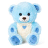 Sparky, Glow Bear - Light Up Stuffed Animal with Voice Recording, Night Light & Pre-Loaded Stories. LED Interactive Plush, Baby & Toddler Early Learning Educational Toy (Blue)
